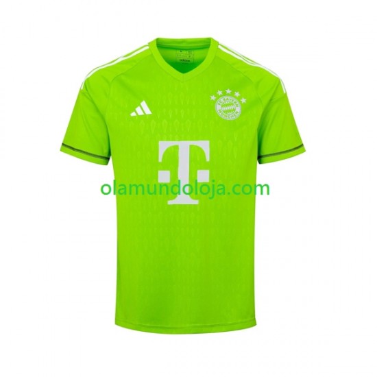 Camisola Bayern de Munique Guarda-redes Homem Equipamento Segundo 2023-2024 Manga Curta